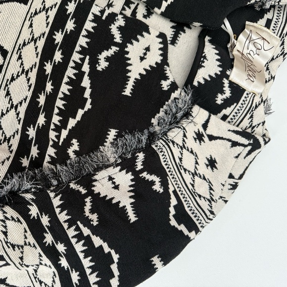 NWT RORY BECA Black Cream Silk Fringe Allover Patterned Jacket Size XS MSRP $220 - Picture 11 of 11